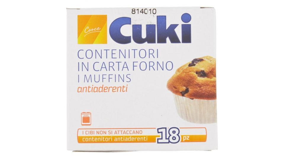 Cuki Cuoce Contenitori In Carta Forno "i Muffins" (18 Pezzi)