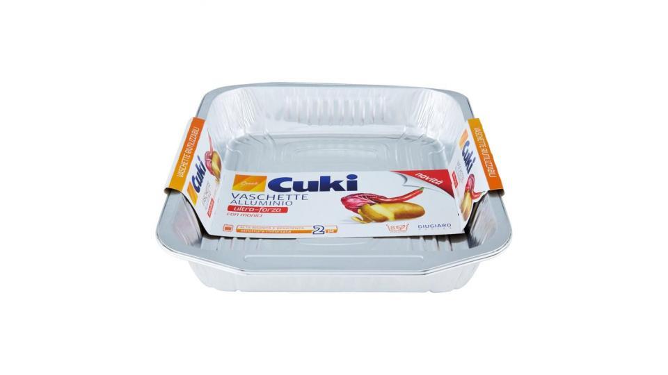 Cuki Cuoce Vaschette Alluminio Con Manici 8porzioni - 2 Pz (rs98)