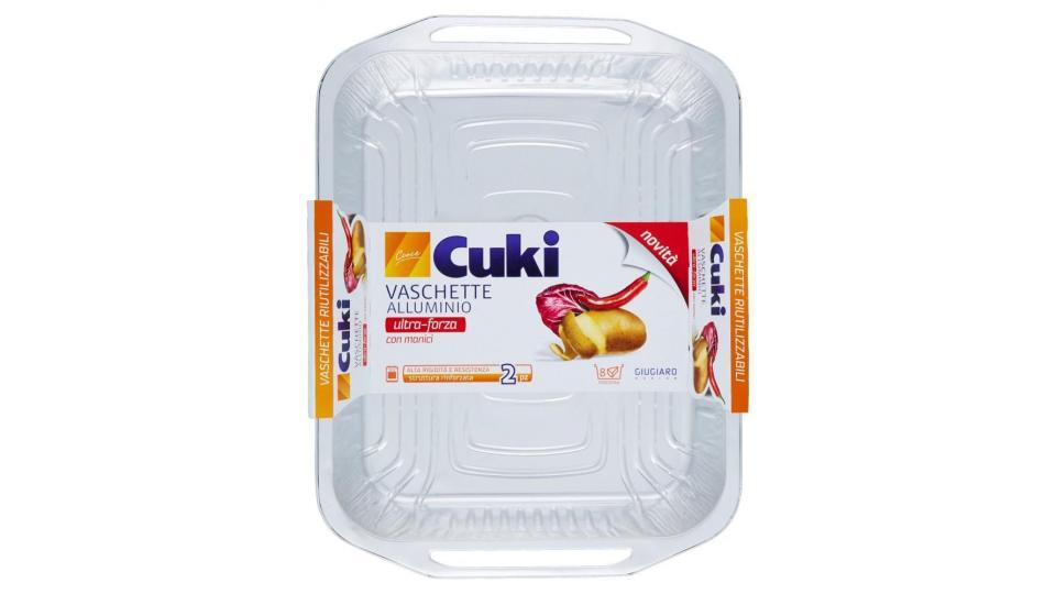 Cuki Cuoce Vaschette Alluminio Con Manici 8porzioni - 2 Pz (rs98)