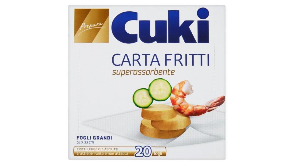 Cuki Prepara Carta Fritti (20 Fogli Da 32 X 33 Cm)