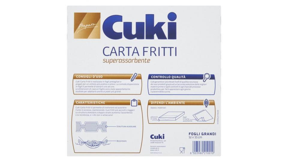 Cuki Prepara Carta Fritti (20 Fogli Da 32 X 33 Cm)