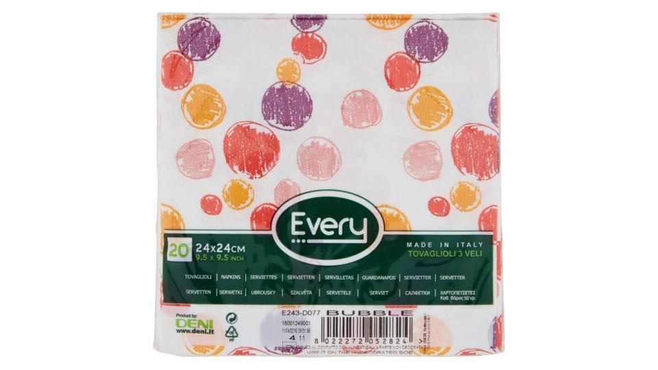 Every Tovaglioli 3 Veli 24x24 Cm Bubble