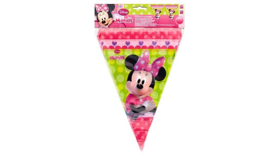 Decorata Party Festone Bandierine In Plastica Disney Minnie