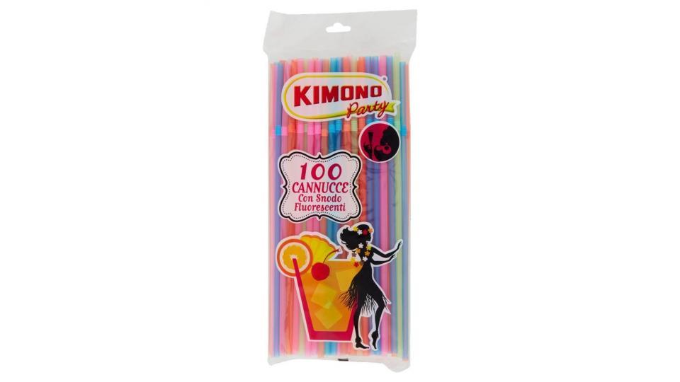 Kimono Party Cannucce Con Snodo Fluorescenti