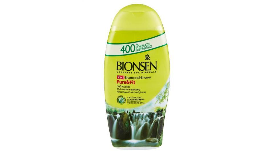 Bionsen Shampoo&shower Gel Shinsen Fit Rinfrescante Con Menta E Ginseng