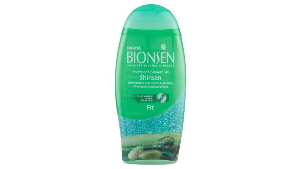 Bionsen Shampoo&shower Gel Shinsen Fit Rinfrescante Con Menta E Ginseng
