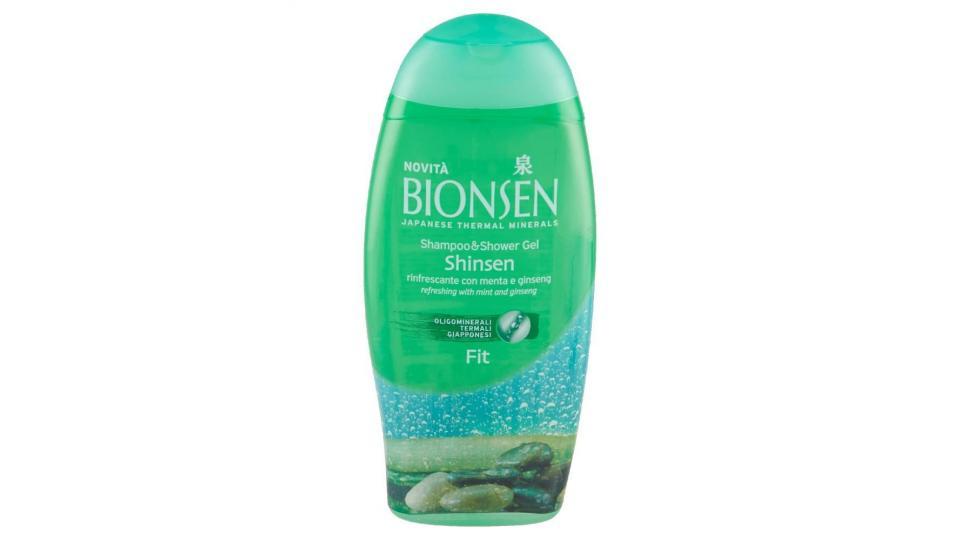 Bionsen Shampoo&shower Gel Shinsen Fit Rinfrescante Con Menta E Ginseng