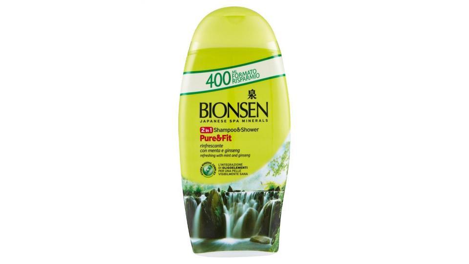 Bionsen Shampoo&shower Gel Shinsen Fit Rinfrescante Con Menta E Ginseng