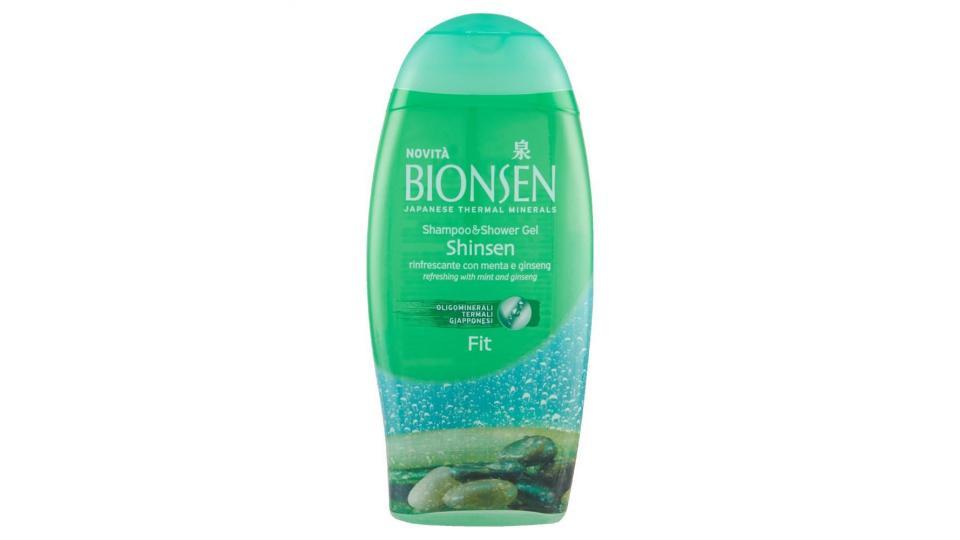 Bionsen Shampoo&shower Gel Shinsen Fit Rinfrescante Con Menta E Ginseng