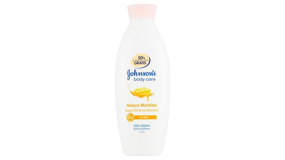 Johnson's Body Care Natura Morbida Bagno Schiuma Vellutante Con Miele 500 +
