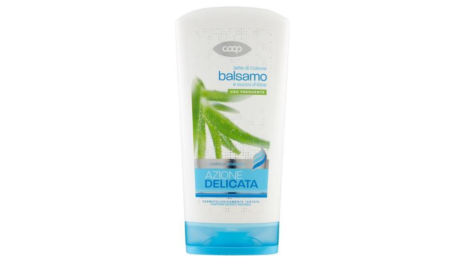 Balsamo Latte Di Cotone E Succo D'aloe Capelli Normali Azione Delicata