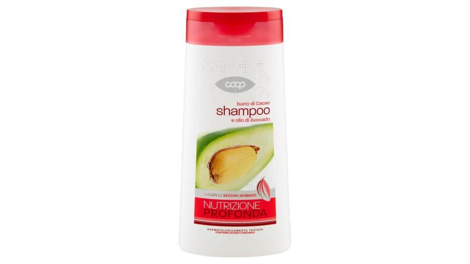 Shampoo Burro Di Cacao E Olio Di Avocado Capelli Secchi & Sfibrati Nutrizione Profonda