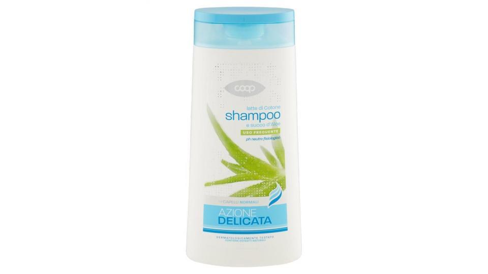 Shampoo Latte Di Cotone E Succo D'aloe Capelli Normali Azione Delicata