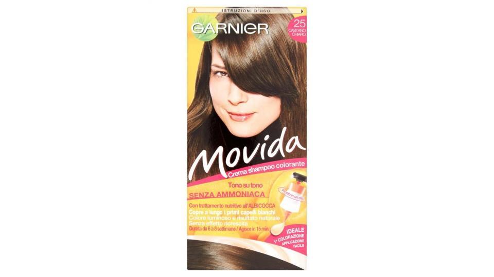Garnier Movida Crema Shampoo Colorante 25 Castano Chiaro