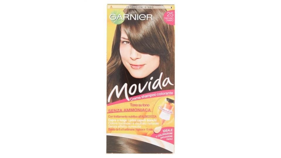 Garnier Movida Crema Shampoo Colorante 25 Castano Chiaro