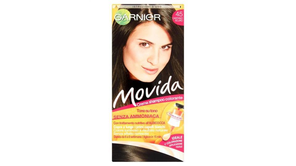 Garnier Movida Crema Shampoo Colorante 45 Castano Scuro