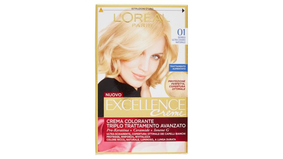 L'oréal Paris Excellence Creme Crema Colorante 01 Biondo Ultra Chiaro Naturale