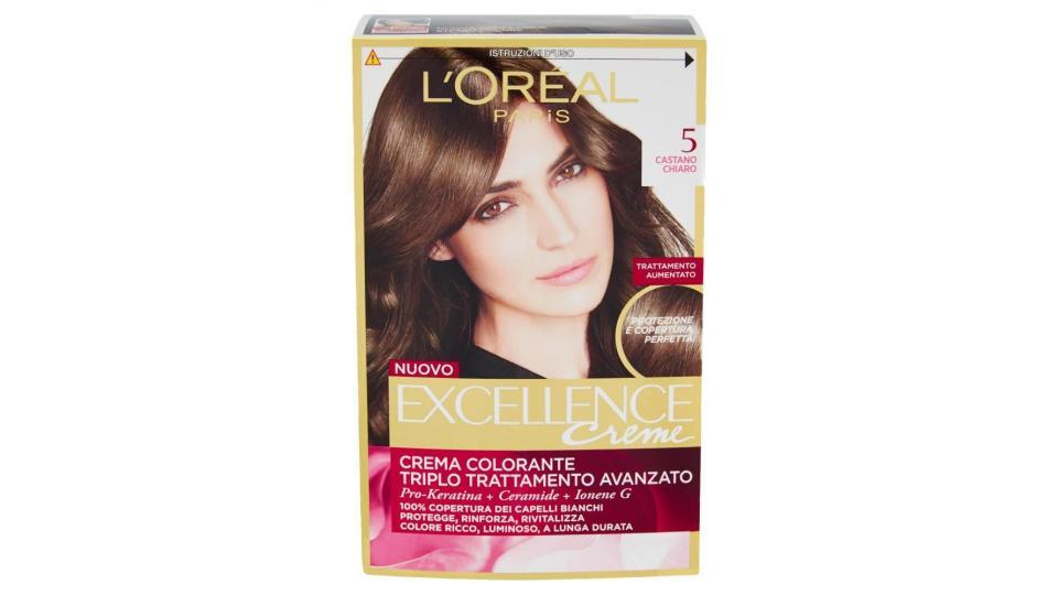 L'oréal Paris Excellence Creme Crema Colorante 5 Castano Chiaro