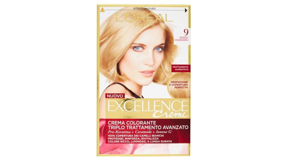 L'oréal Paris Excellence Creme Crema Colorante 9 Biondo Chiarissimo