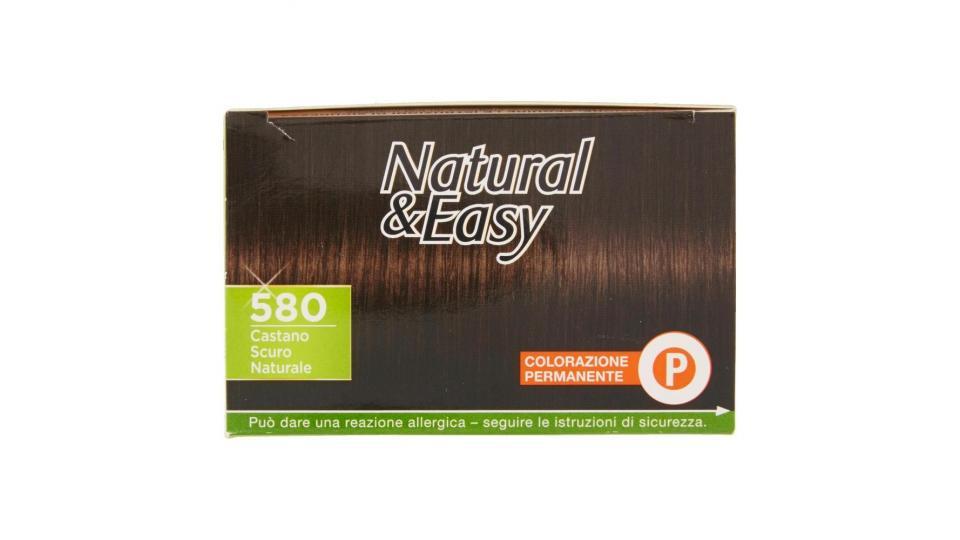 Testanera Natural&easy Colorazione Permanente 580 Castano Scuro Naturale