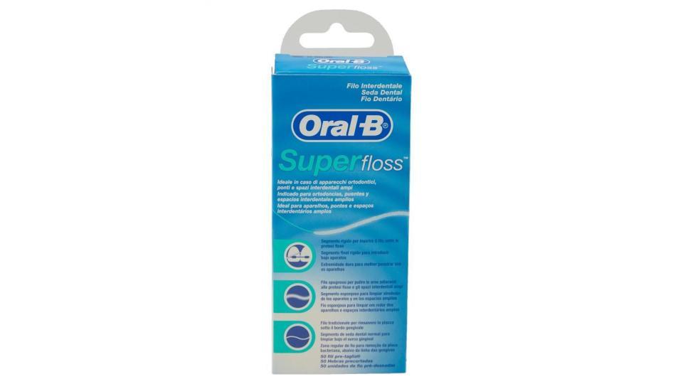 Oral-b Filo Interdentale Super Floss - 50 Fili Pre-tagliati
