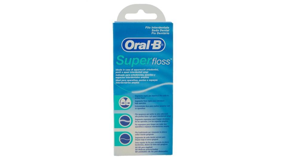 Oral-b Filo Interdentale Super Floss - 50 Fili Pre-tagliati