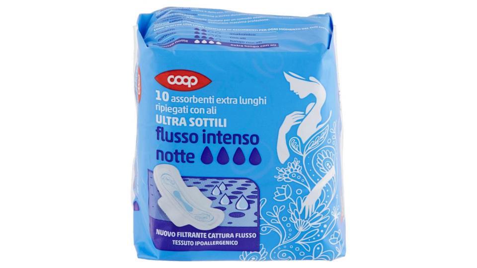 Assorbenti Extra Lunghi Ripiegati Con Ali Ultra Sottili Flusso Intenso Notte