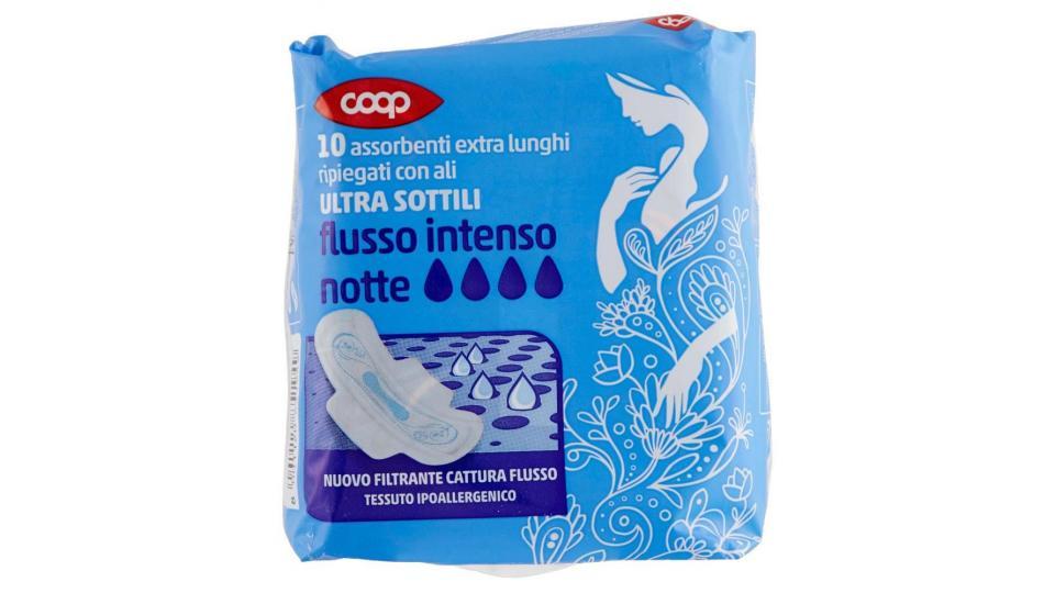 Assorbenti Extra Lunghi Ripiegati Con Ali Ultra Sottili Flusso Intenso Notte