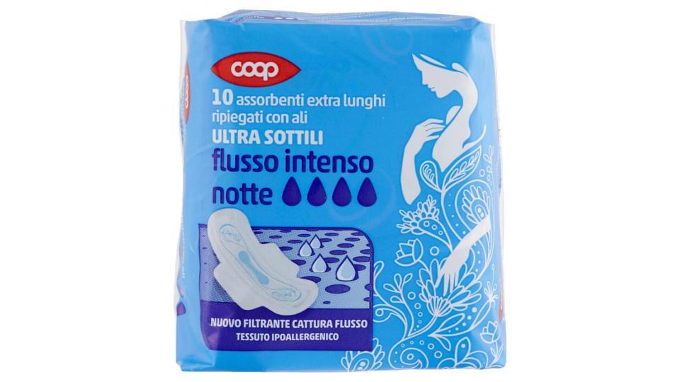 Assorbenti Extra Lunghi Ripiegati Con Ali Ultra Sottili Flusso Intenso Notte