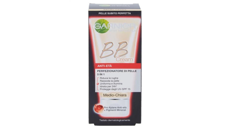 Garnier Bb Cream Anti-età Crema Viso Idratante 5in1 Con Pro-xylane, Medio-chiara