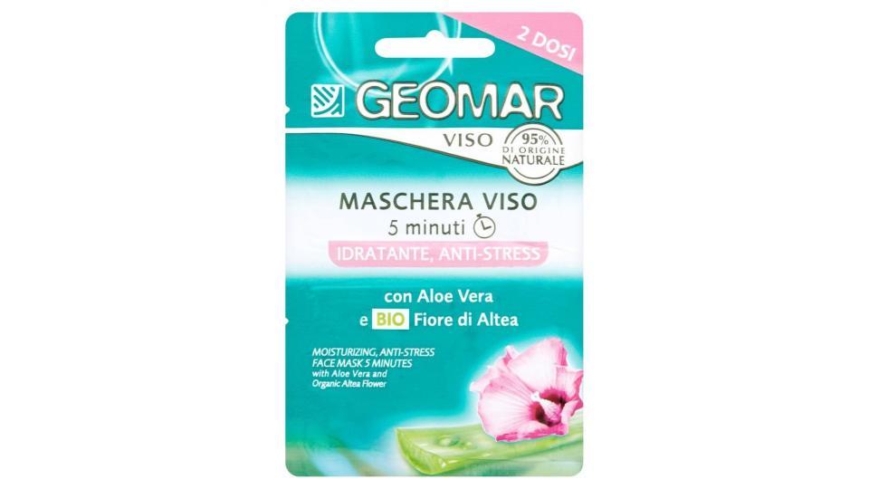 Geomar Viso Maschera Viso Idratante, Anti-stress 2 X