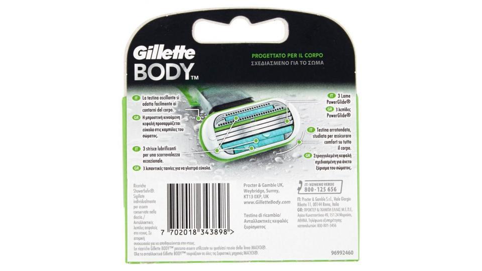 Gillette Body 4 Ricariche Di Lame Per Il Corpo