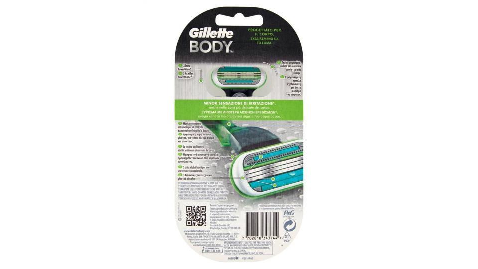 Gillette Body Rasoio Per Il Corpo Maschile