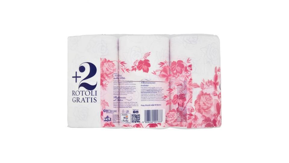 Foxy Seta Carta Igienica 2 Veli Decorata 4+2 Maxi Rotoli