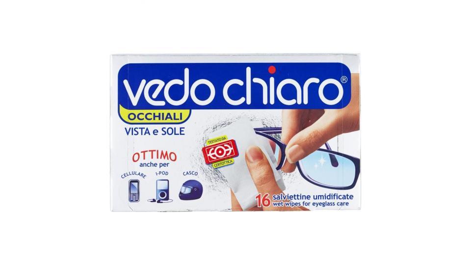 Vedo Chiaro Occhiali 16 Salviettine Umidificate