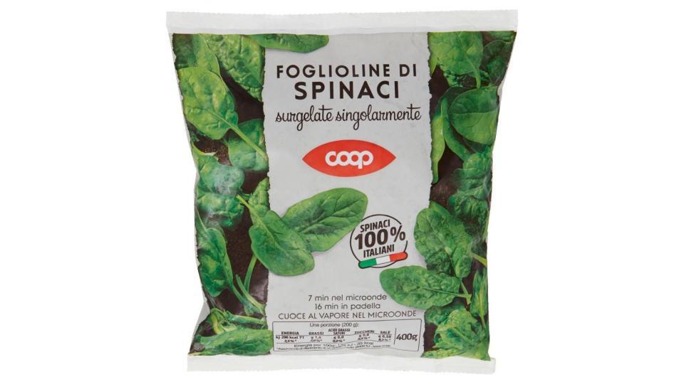 Foglioline Di Spinaci Surgelate Singolarmente