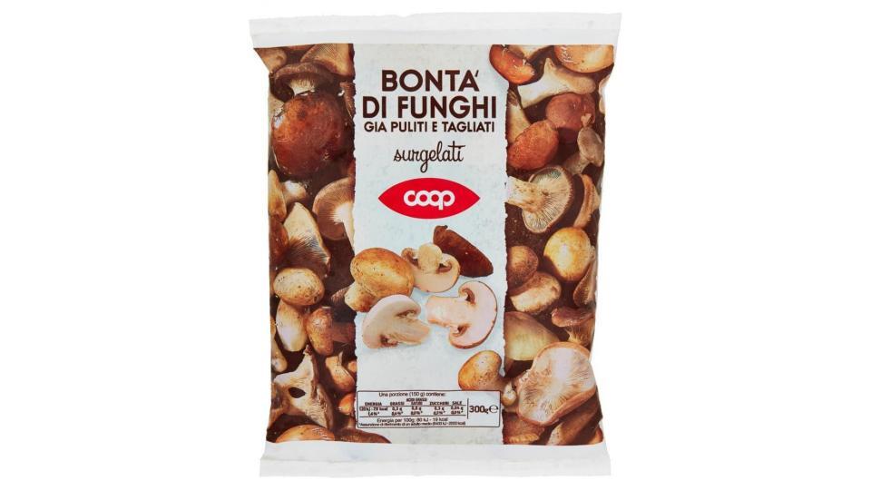 Bontà Di Funghi Già Puliti E Tagliati Surgelati