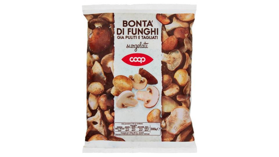 Bontà Di Funghi Già Puliti E Tagliati Surgelati