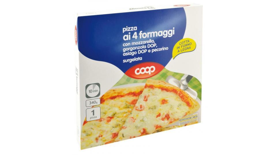 Pizza Ai 4 Formaggi Con Mozzarella, Gorgonzola Dop, Asiago Dop E Pecorino Surgelata