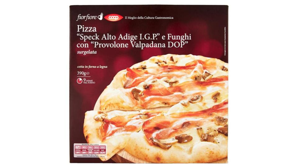 Pizza "speck Alto Adige I.g.p." E Funghi Con "provolone Valpadana Dop" Surgelata