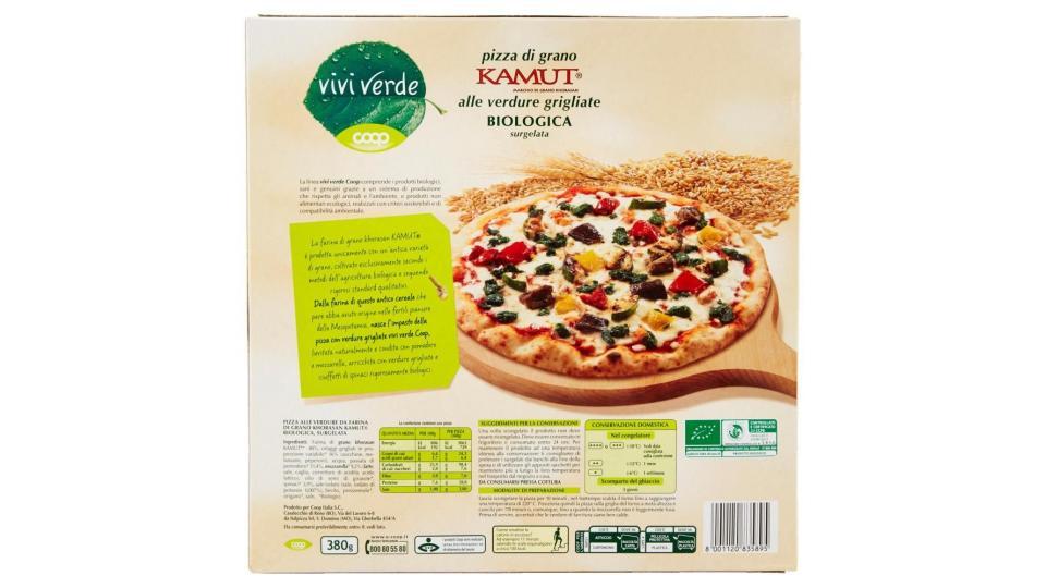 Pizza Di Grano Kamut Alle Verdure Grigliate Biologica Surgelata