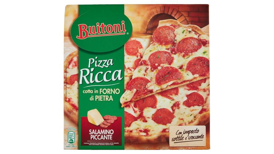 Buitoni Pizza Ricca Salamino Piccante Pizza Surgelata Con Salamino Piccante 320g (1 Pizza)