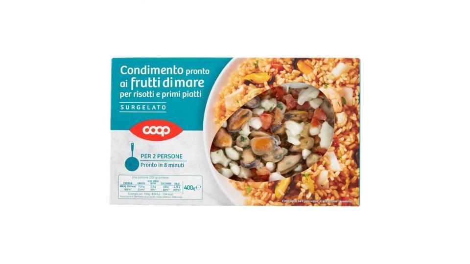 Condimento Pronto Ai Frutti Di Mare Per Risotti E Primi Piatti Surgelato