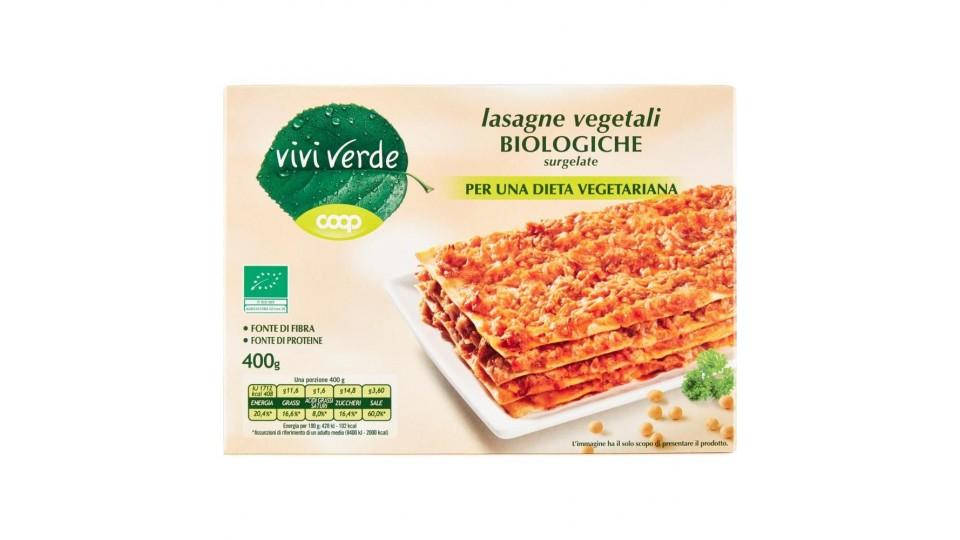 Lasagne Vegetali Biologiche Surgelate