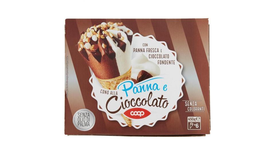 Cono Alla Panna E Cioccolato