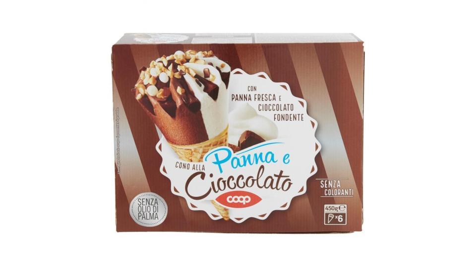 Cono Alla Panna E Cioccolato