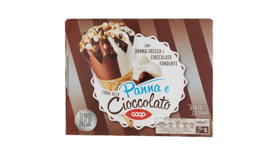 Cono Alla Panna E Cioccolato