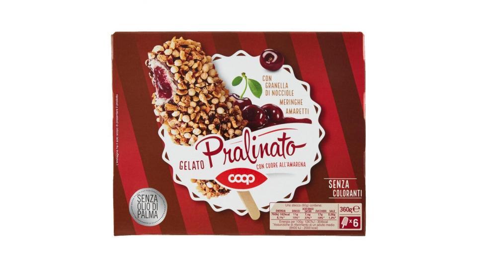 Gelato Pralinato Con Cuore All'amarena