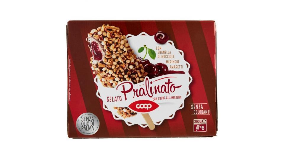 Gelato Pralinato Con Cuore All'amarena