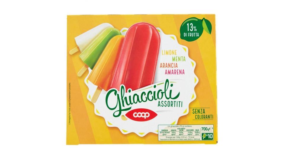 Ghiaccioli Assortiti Limone Menta Arancia Amarena